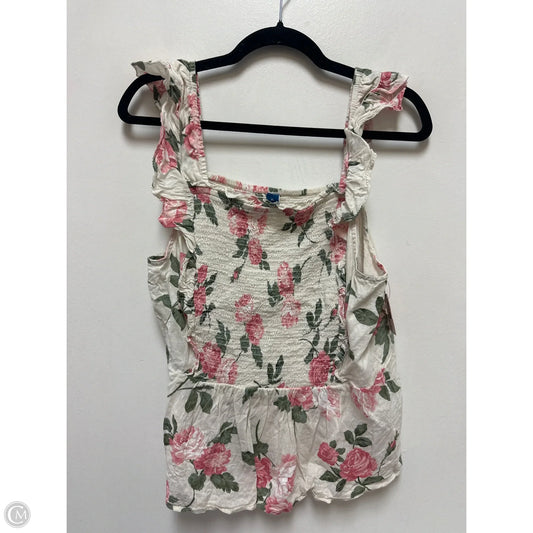 Top Sleeveless By Old Navy In Cream, Size: Xl
