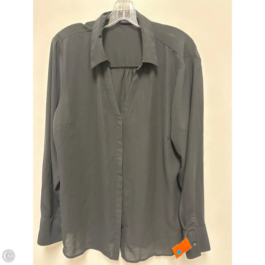 Top Long Sleeve By Worthington In Black, Size: Xl