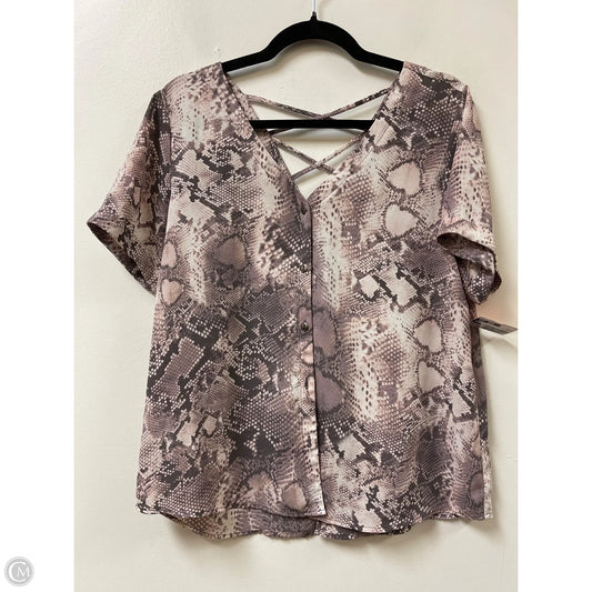 Top Short Sleeve By Clothes Mentor In Purple, Size: M