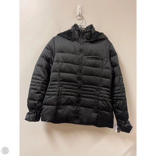 Coat Puffer & Quilted By Dkny In Black, Size: M