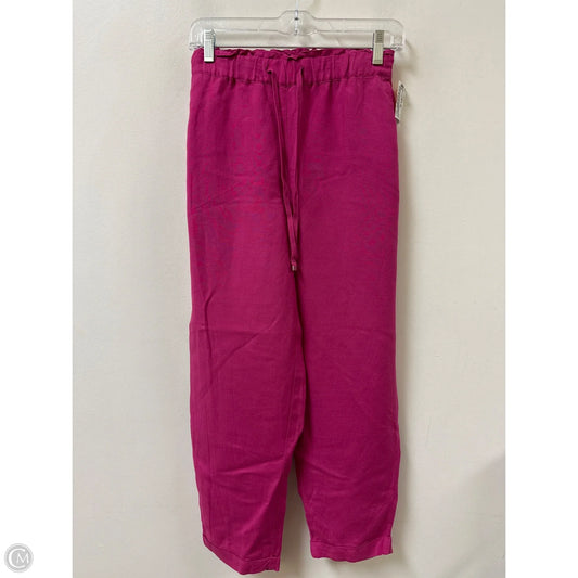 Pants Linen By Loft In Pink, Size: 8