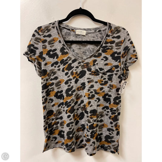 Top Short Sleeve By T.la In Animal Print, Size: Xs