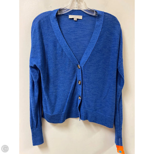 Cardigan By Loft In Blue, Size: Xs