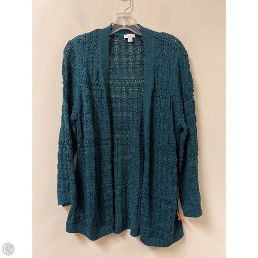 Cardigan By J. Jill In Teal, Size: M