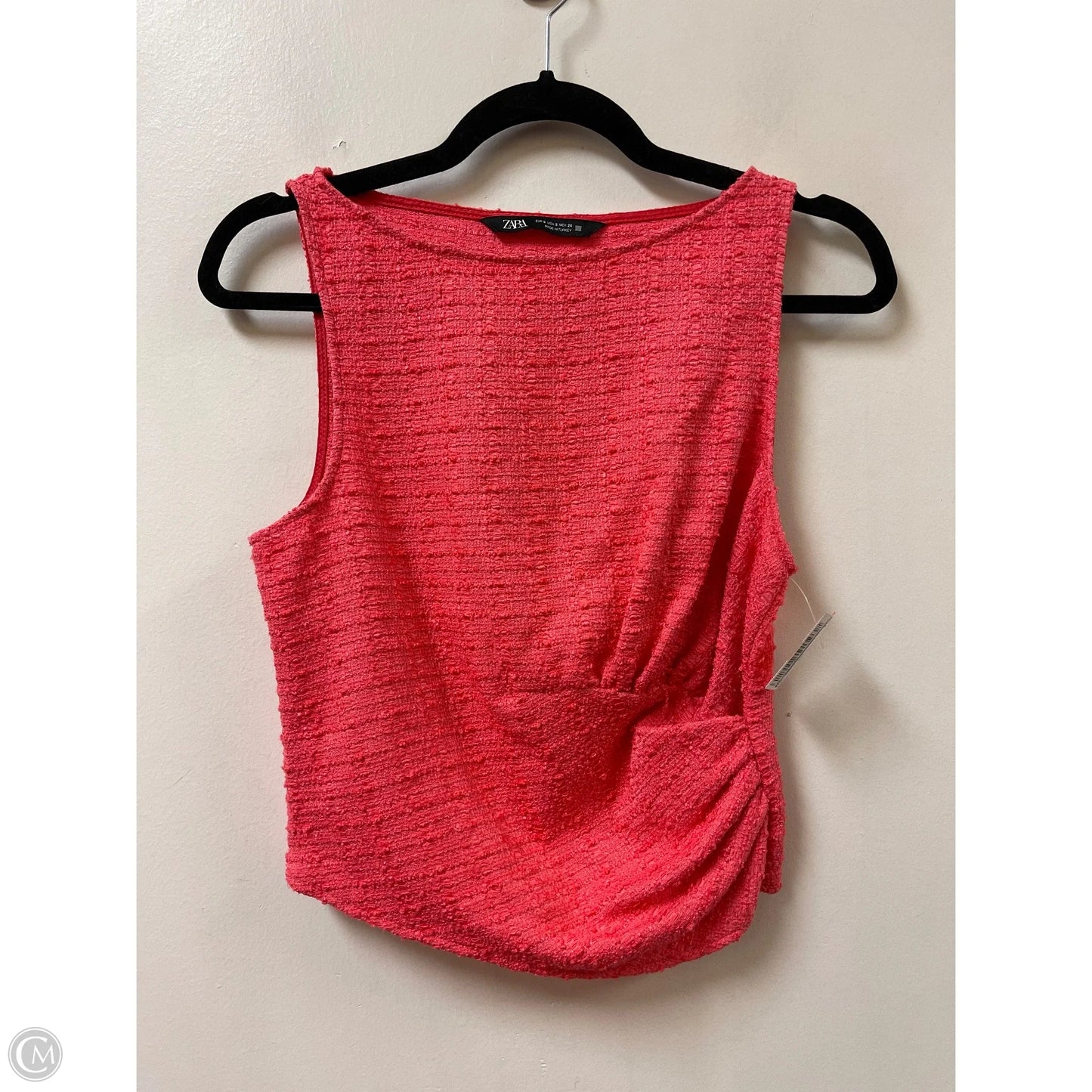 Top Sleeveless By Zara In Pink, Size: S