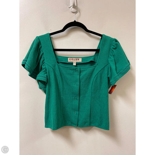 Top Short Sleeve By Dolan Left Coast In Green, Size: S