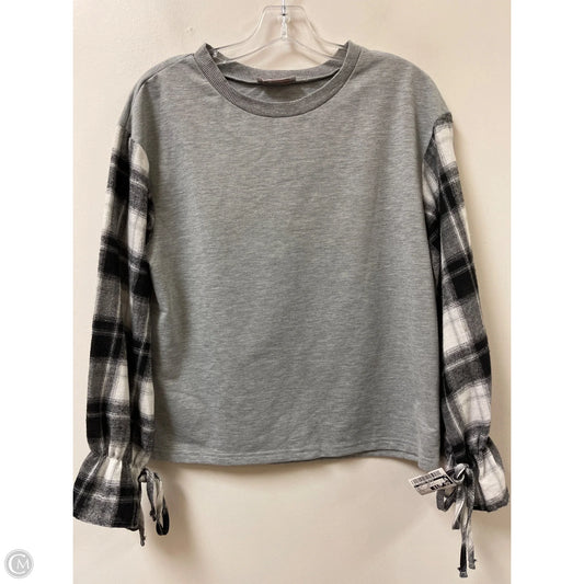 Top Long Sleeve By Clothes Mentor In Grey, Size: S
