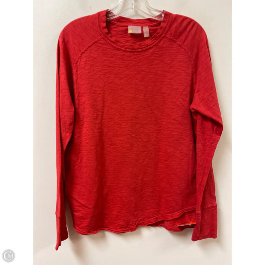 Athletic Top Long Sleeve Crewneck By Zella In Red, Size: S