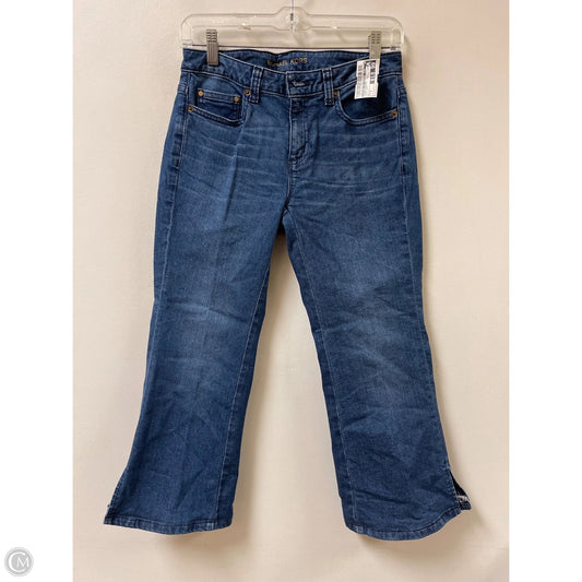 Jeans Cropped By Michael By Michael Kors In Blue Denim, Size: 2