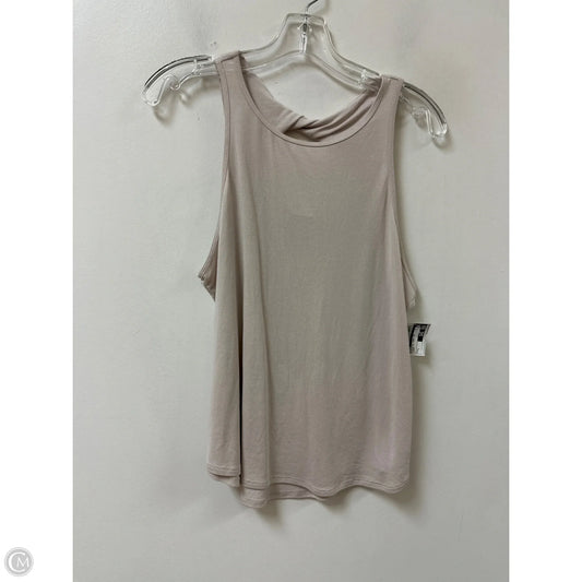 Athletic Tank Top By Avia In Cream, Size: L