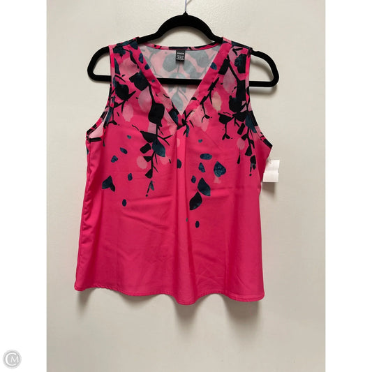 Top Sleeveless By Shein In Pink, Size: Xl