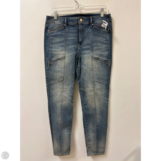 Jeans Skinny By White House Black Market In Blue Denim, Size: 8