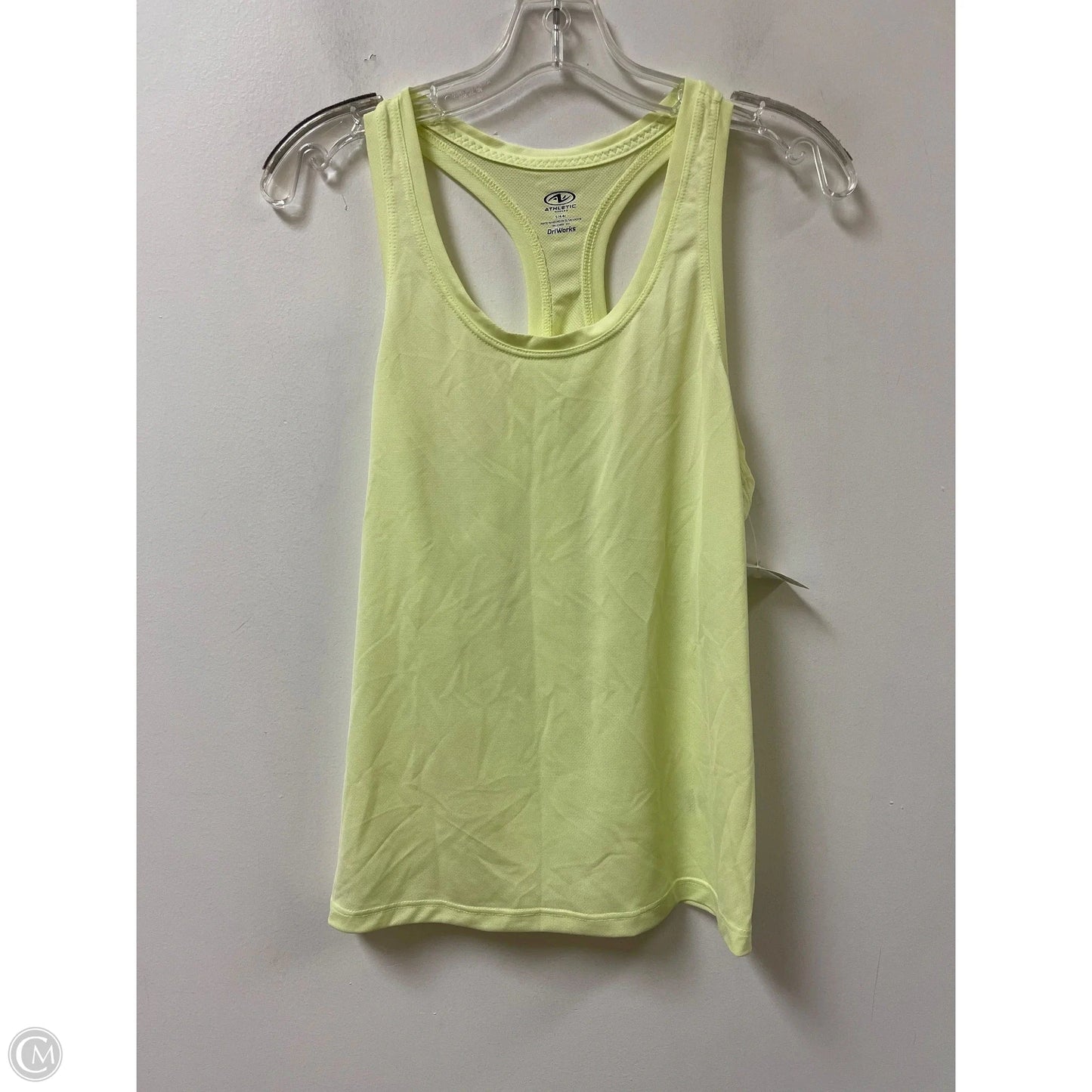 Athletic Tank Top By Athletic Works In Yellow, Size: S