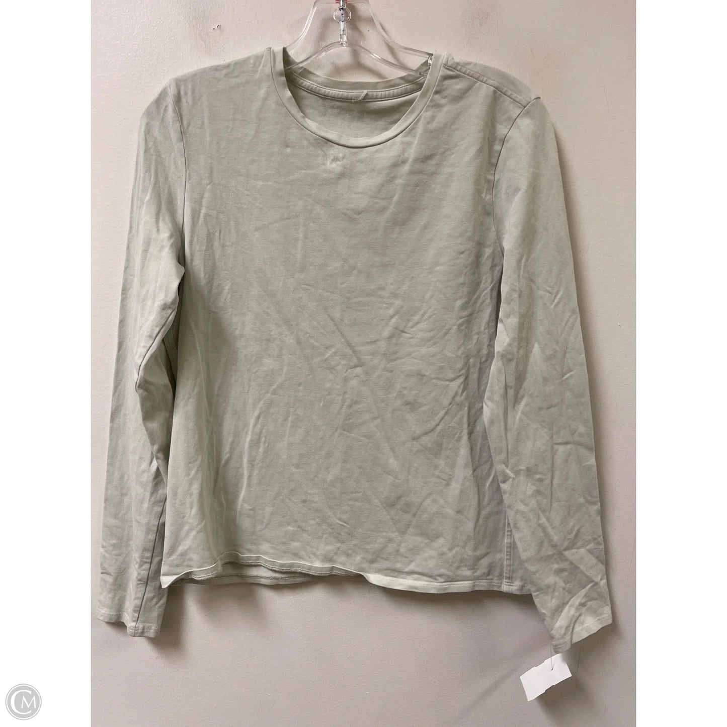 Athletic Top Long Sleeve Crewneck By Lululemon In Cream, Size: S