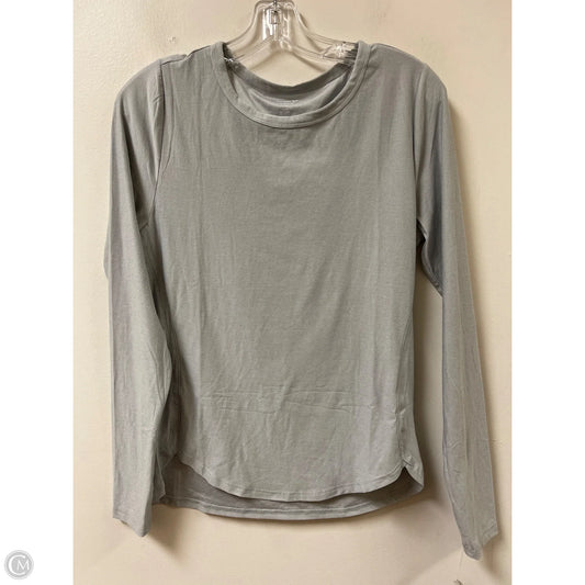 Athletic Top Long Sleeve Crewneck By Old Navy In Grey, Size: S