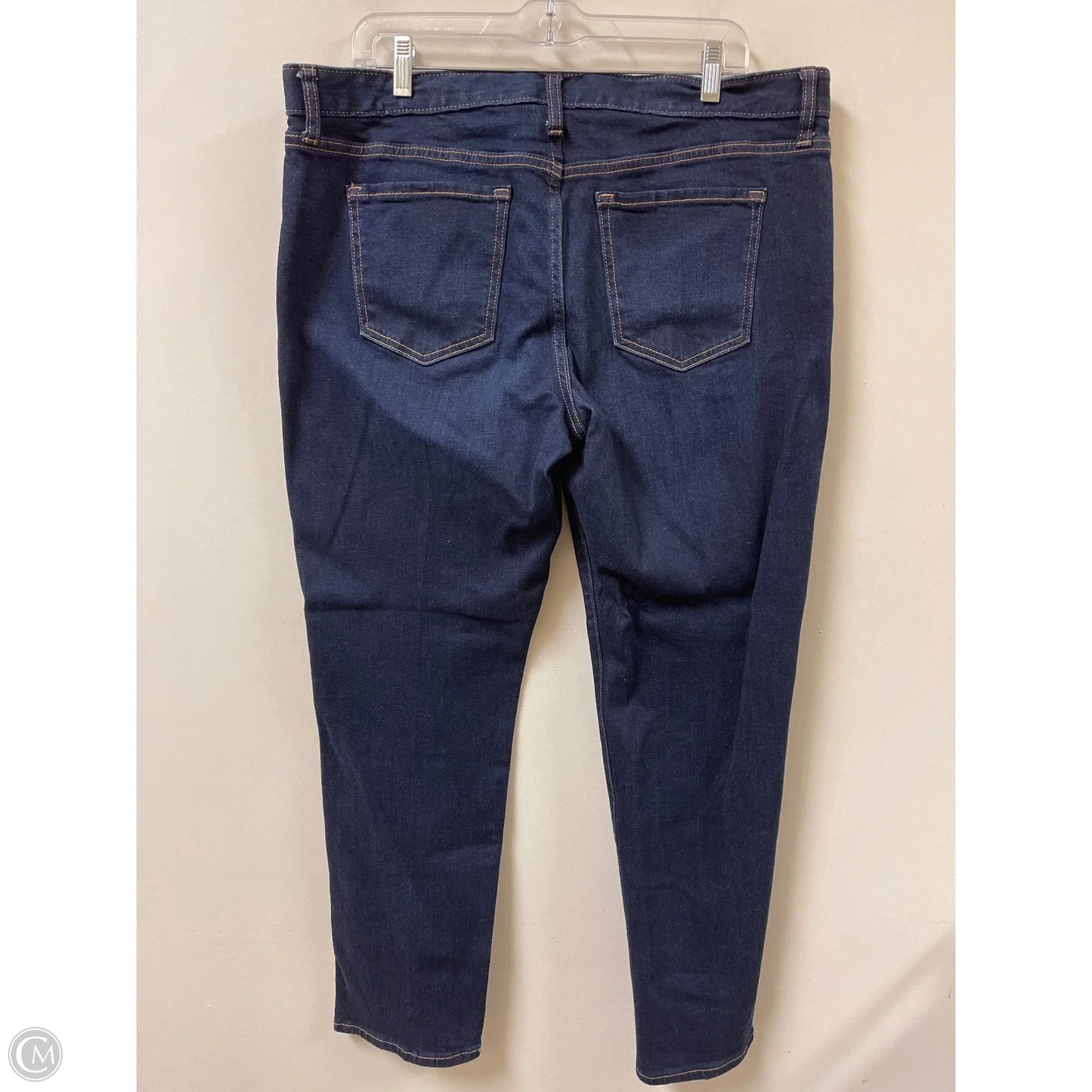 Jeans Straight By Gap In Blue Denim, Size: 16