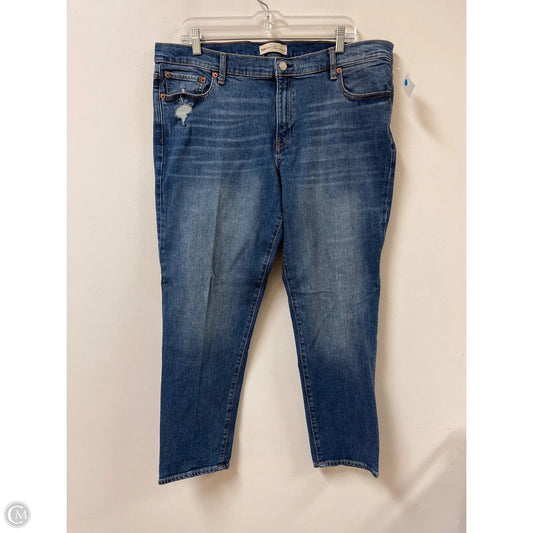 Jeans Skinny By Gap In Blue Denim, Size: 18