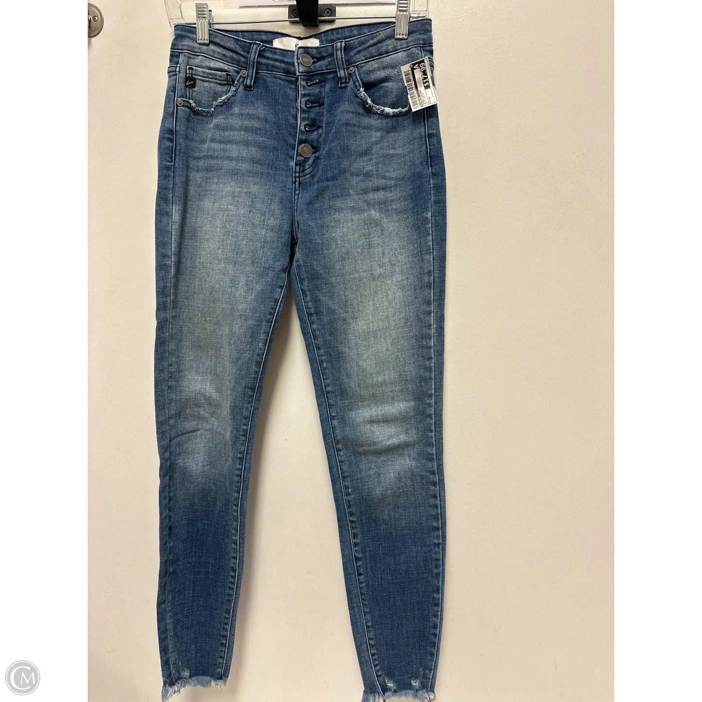 Jeans Skinny By Kancan In Blue Denim, Size: 4