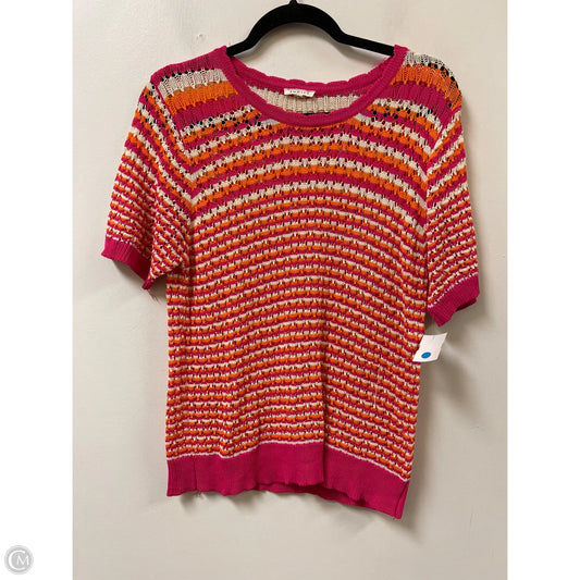 Top Short Sleeve By Jodifl In Multi-colored, Size: L