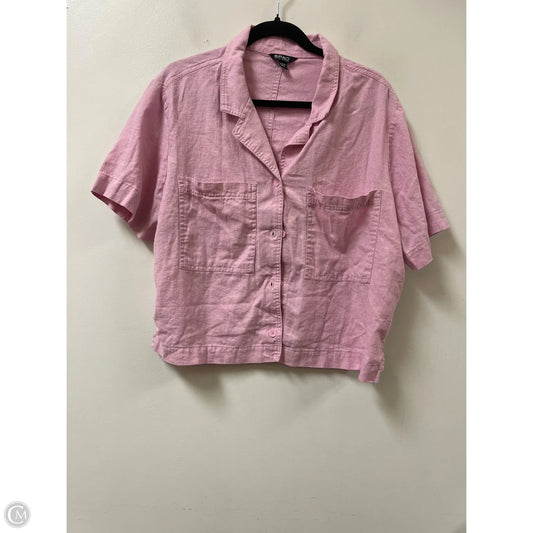 Top Short Sleeve By Buffalo David Bitton In Pink, Size: Xl