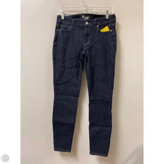 Jeans Skinny By White House Black Market In Blue Denim, Size: 4