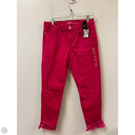 Pants Cropped By Soho Design Group In Pink, Size: 10