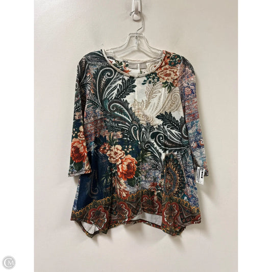 Top Long Sleeve By Chicos In Multi-colored, Size: S