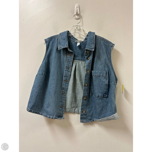 Vest Other By Future Collective In Blue Denim, Size: 1x