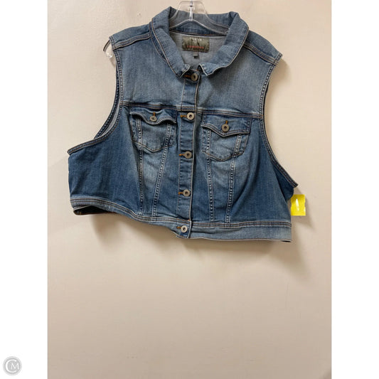 Vest Other By Torrid In Blue Denim, Size: 4x