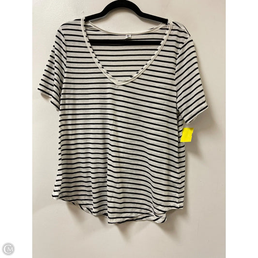Top Short Sleeve Basic By Bp In Striped Pattern, Size: L