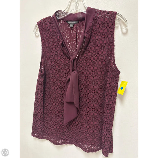 Top Sleeveless By Banana Republic In Purple, Size: M
