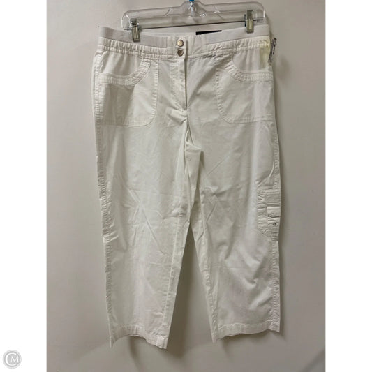 Pants Cropped By Rafaella In White, Size: 10