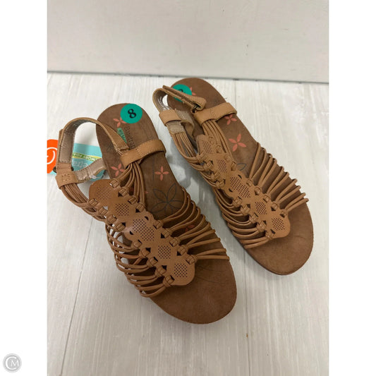 Sandals Flats By Bare Traps In Brown, Size: 8