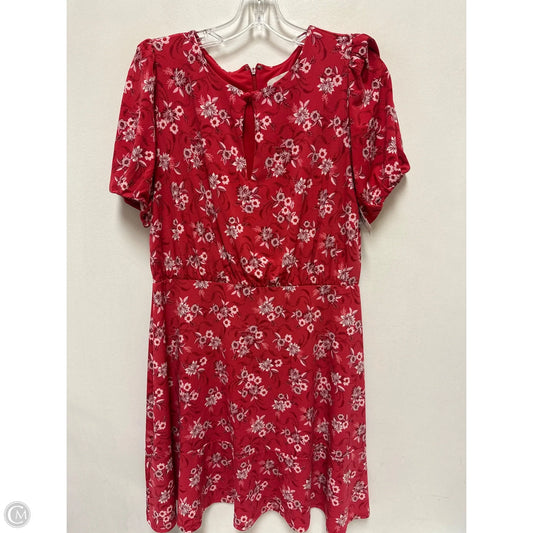 Dress Casual Short By Loft In Red, Size: S