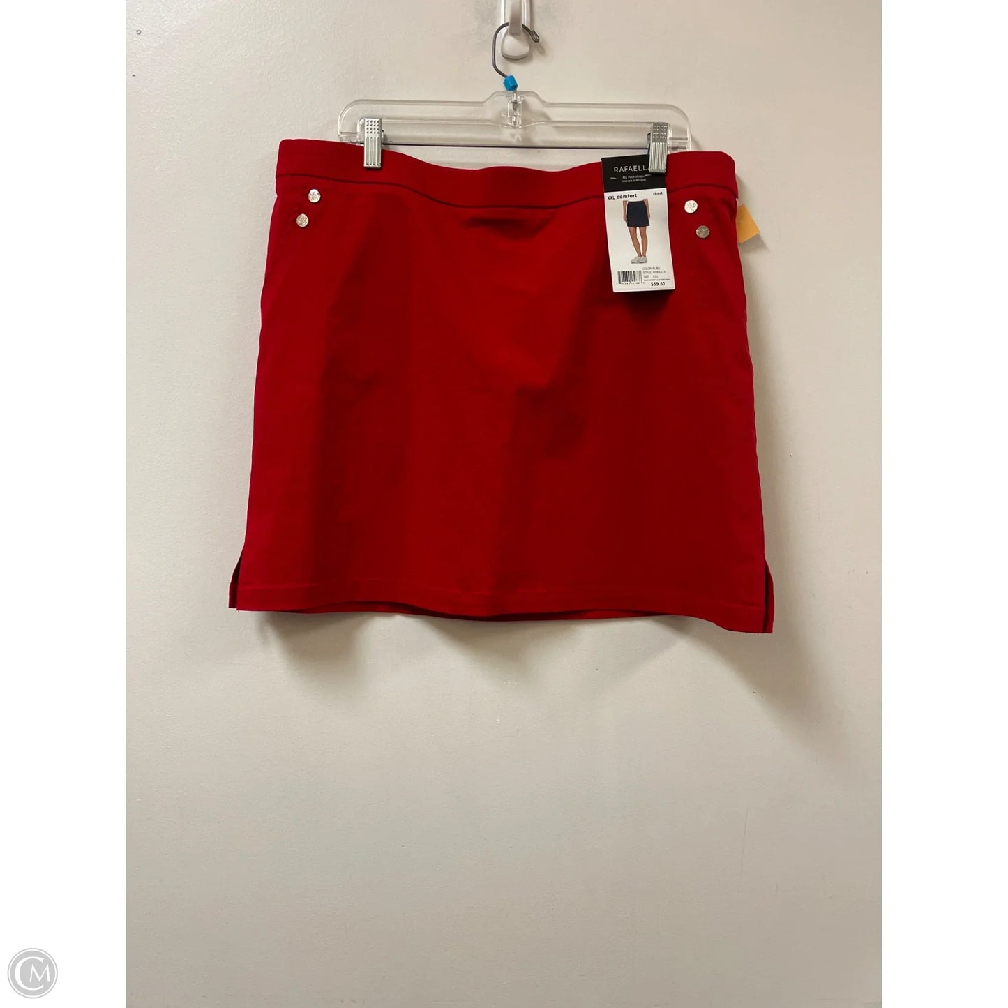 Skort By Rafaella In Red, Size: 20
