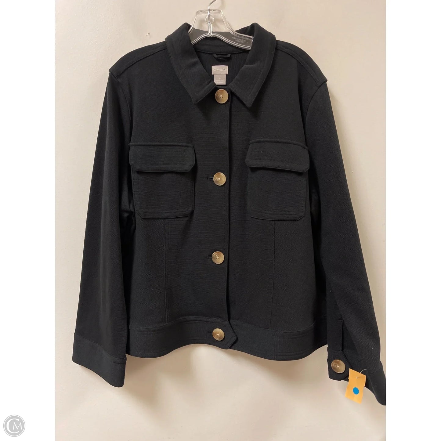 Blazer By Chicos In Black, Size: 2x