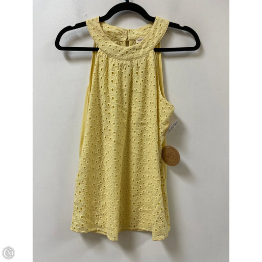 Top Sleeveless By Clothes Mentor In Yellow, Size: L