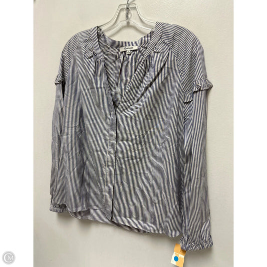 Top Long Sleeve By Madewell In Striped Pattern, Size: Xs