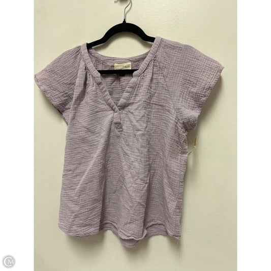 Top Short Sleeve By Universal Thread In Purple, Size: Xl