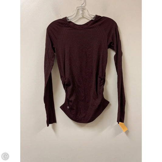 Athletic Top Long Sleeve Crewneck By Athleta In Red, Size: S