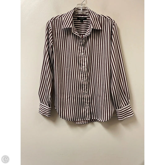 Top Long Sleeve By Banana Republic In Red, Size: Xs