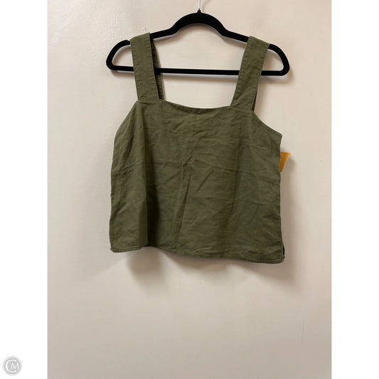 Top Sleeveless By Banana Republic In Green, Size: Xs