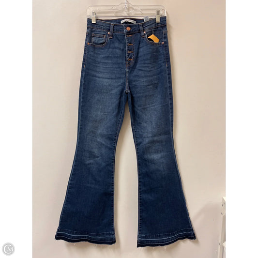 Jeans Flared By Celebrity Pink In Blue Denim, Size: 8