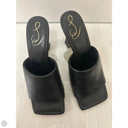 Sandals Heels Stiletto By Sam Edelman In Black, Size: 8.5