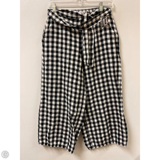 Pants Wide Leg By Loft In Black & White, Size: 4