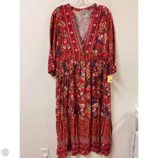Dress Casual Maxi By Jodifl In Red, Size: L