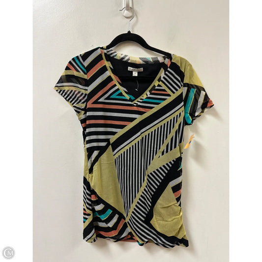 Top Short Sleeve By Dana Buchman In Multi-colored, Size: M