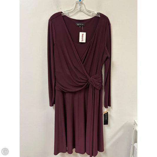 Dress Work By Jones New York In Purple, Size: 1x