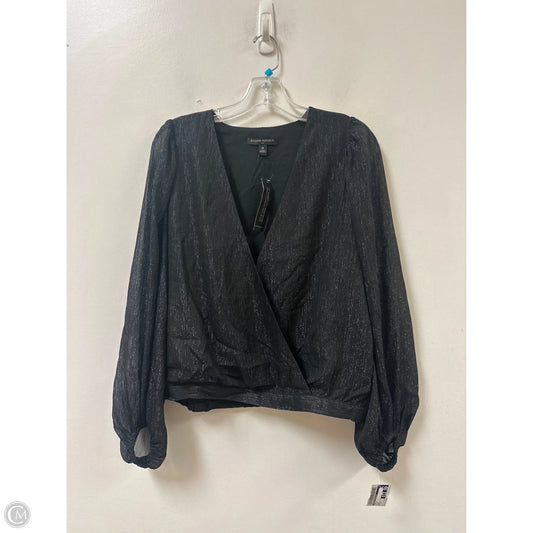 Top Long Sleeve By Banana Republic In Black, Size: M