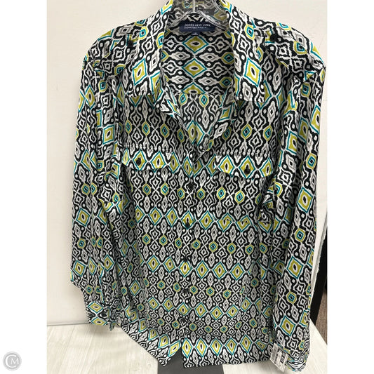 Top Long Sleeve By Jones New York In Multi-colored, Size: 2x